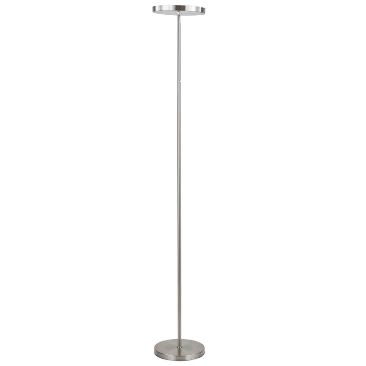 Torchier Floor Lamp in Satin Chrome by Dainolite