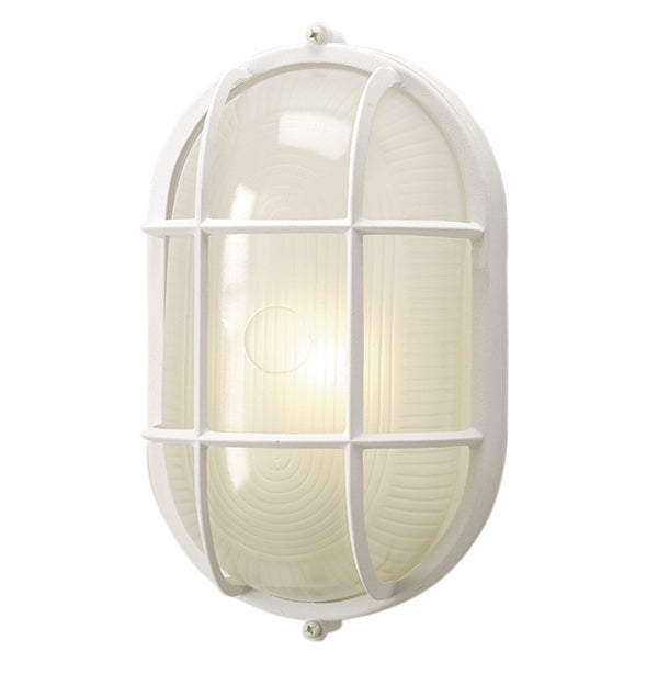 Marine LED Outdoor Wall Light in White by Russell
