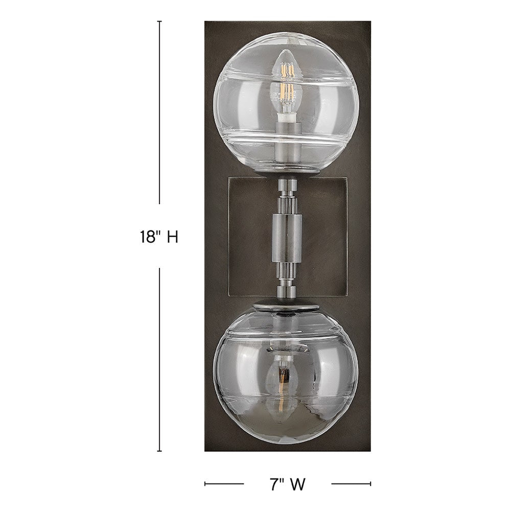Oberon Medium Two Light Sconce