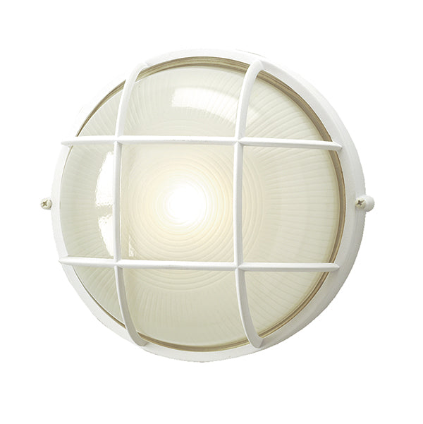Marine LED Outdoor Wall Light in White by Russell