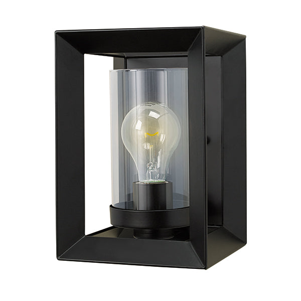 Heartland Wall Sconce in Black with Clear Glass by Russell