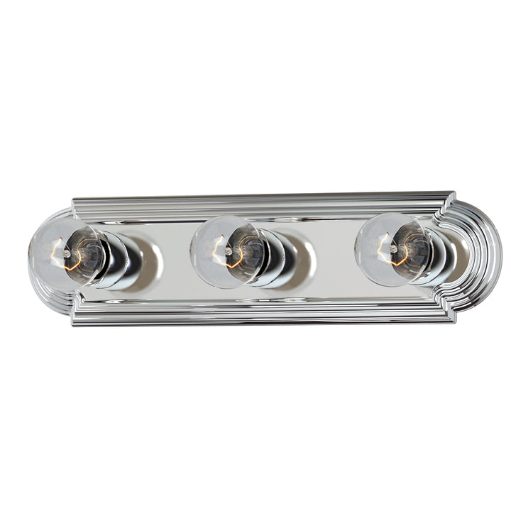 Essentials Racetrack Bath Vanity Light Polished Chrome