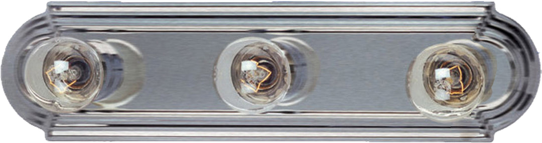 Essentials Racetrack Bath Vanity Light Satin Nickel