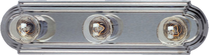 Essentials Racetrack Bath Vanity Light Satin Nickel