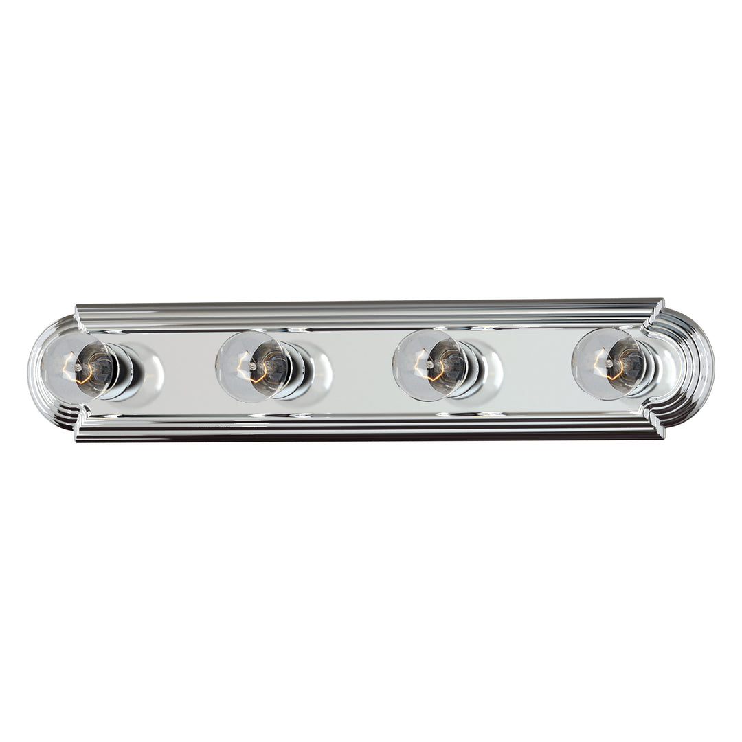 Essentials Racetrack Bath Vanity Light Polished Chrome