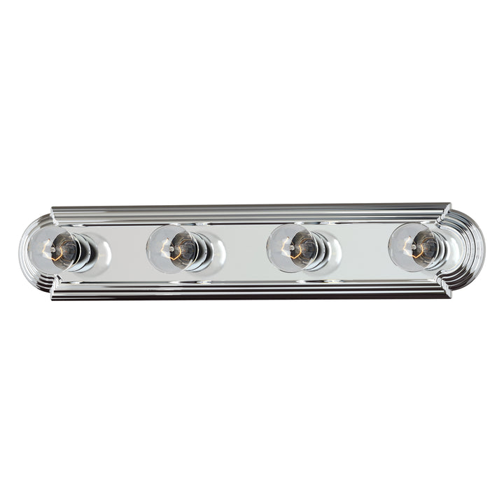 Essentials Racetrack Bath Vanity Light Polished Chrome