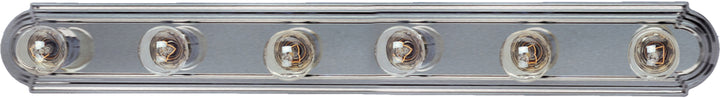Essentials Racetrack Bath Vanity Light Satin Nickel