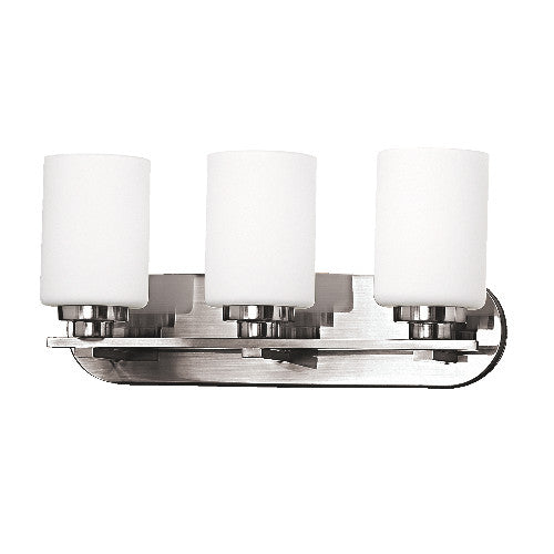 Iris Vanity Light in Brushed Chrome by Russell