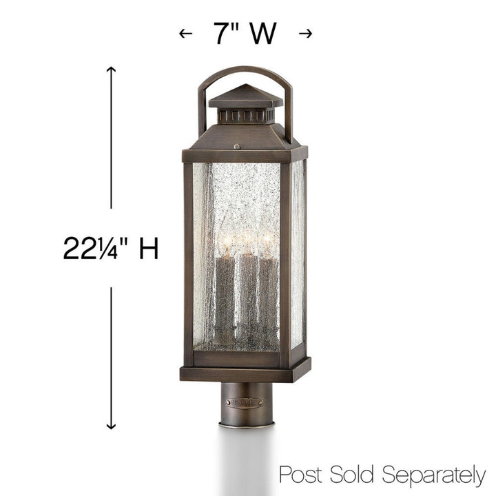 Revere Large Post Mount Lantern