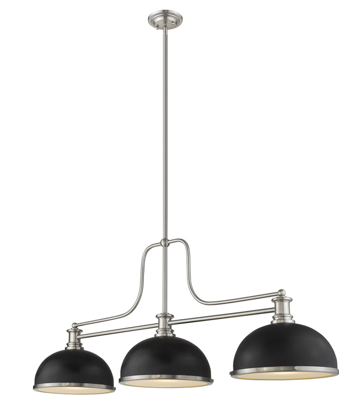 Melange - 3 Light Billiard Light (725-3BN-D12MB+BN)