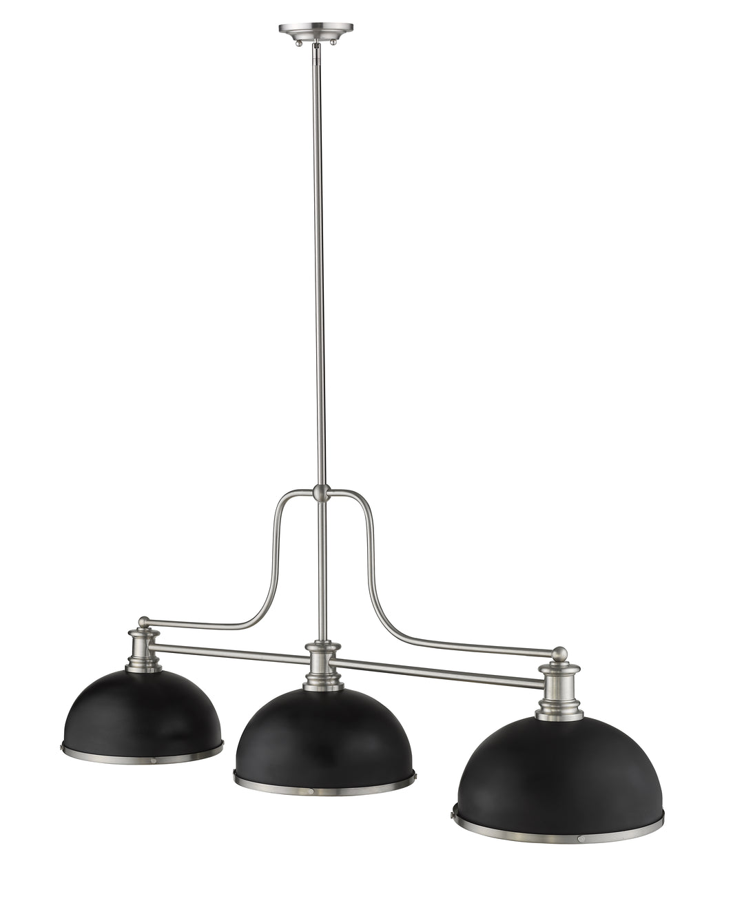Melange - 3 Light Billiard Light (725-3BN-D12MB+BN)