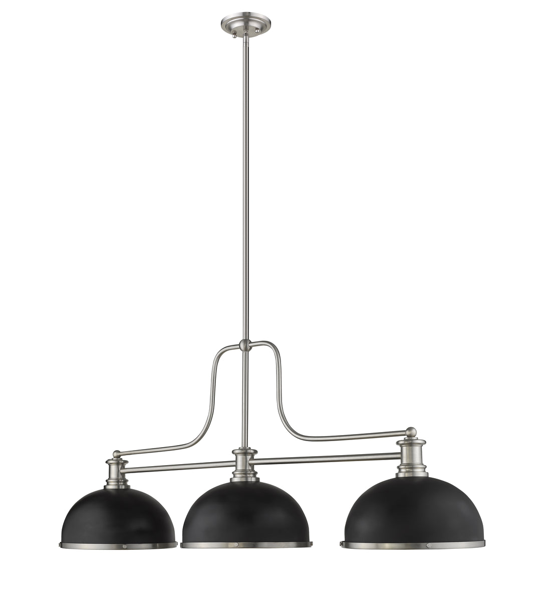 Melange - 3 Light Billiard Light (725-3BN-D12MB+BN)