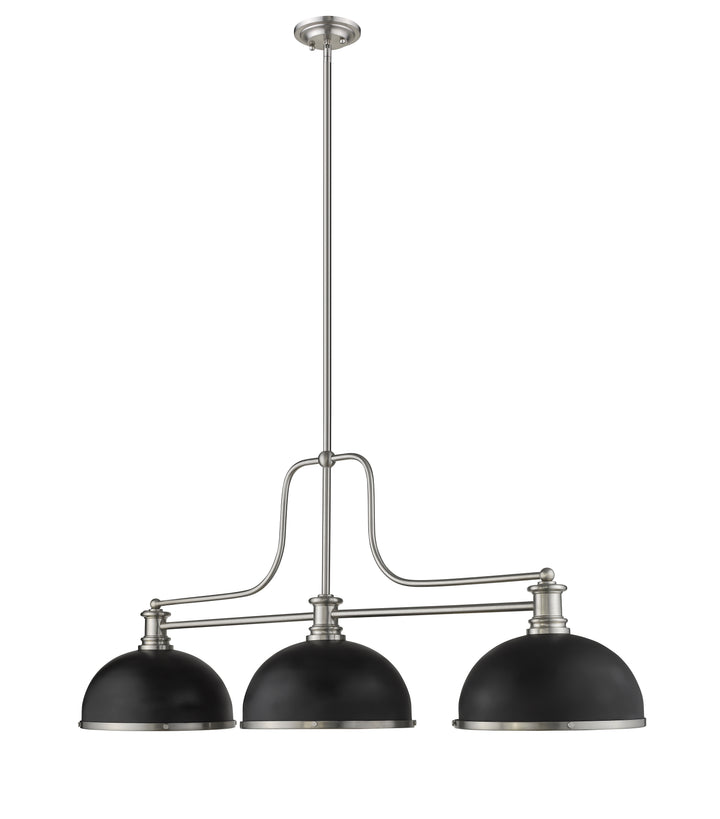 Melange - 3 Light Billiard Light (725-3BN-D12MB+BN)