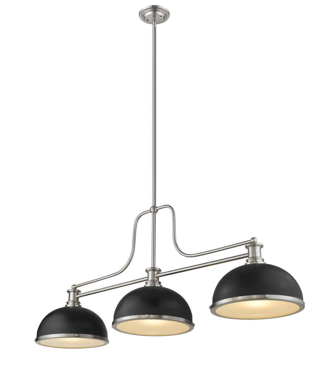 Melange - 3 Light Billiard Light (725-3BN-D12MB+BN)