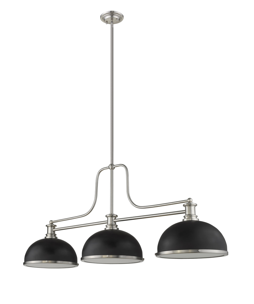 Melange - 3 Light Billiard Light (725-3BN-D12MB+BN)