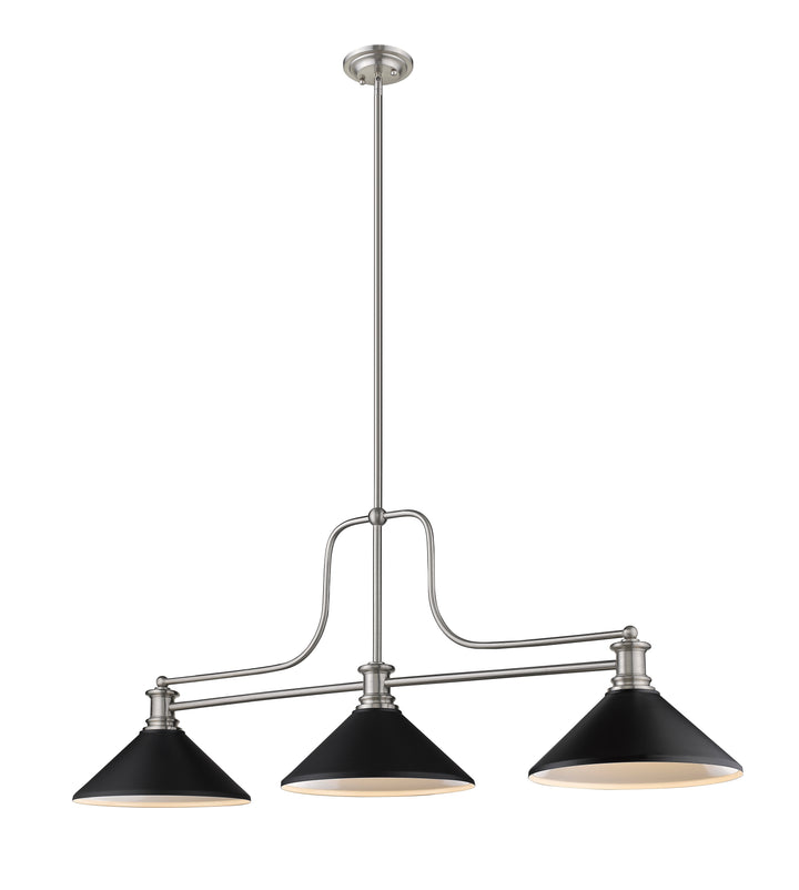 Melange - 3 Light Billiard Light (725-3BN)