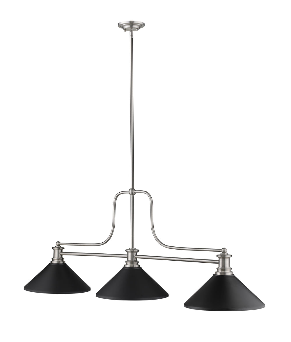 Melange - 3 Light Billiard Light (725-3BN)