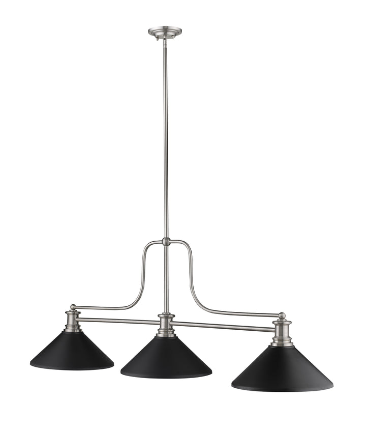 Melange - 3 Light Billiard Light (725-3BN)