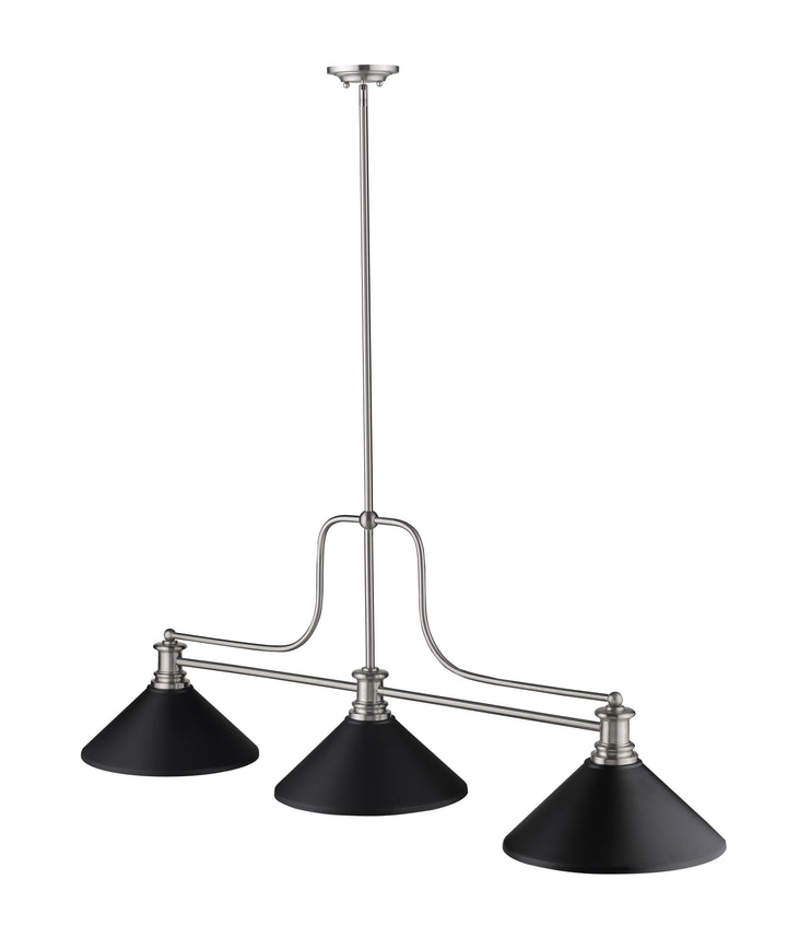 Melange - 3 Light Billiard Light (725-3BN)