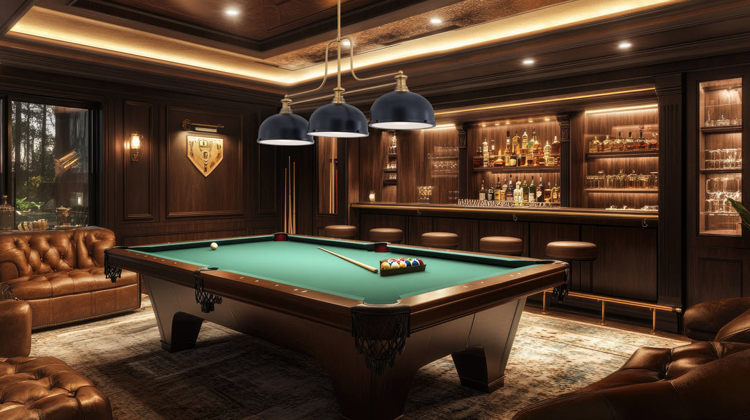 Melange - 3 Light Billiard Light (725-3HBR-D12MB)