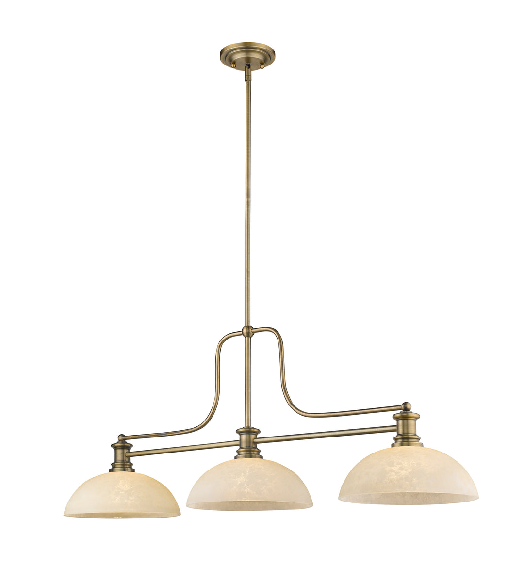 Melange - 3 Light Billiard Light (725-3HBR-DGM14)