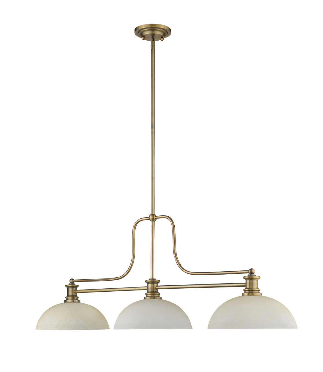 Melange - 3 Light Billiard Light (725-3HBR-DGM14)