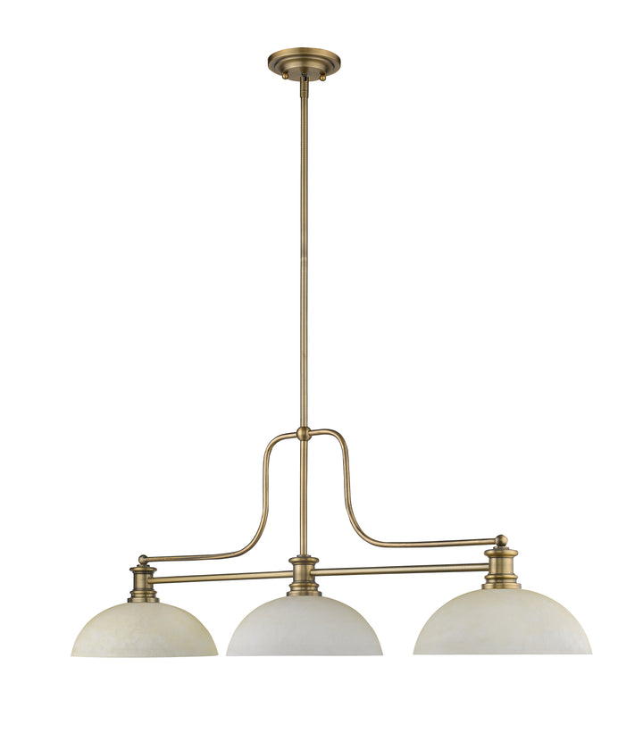 Melange - 3 Light Billiard Light (725-3HBR-DGM14)
