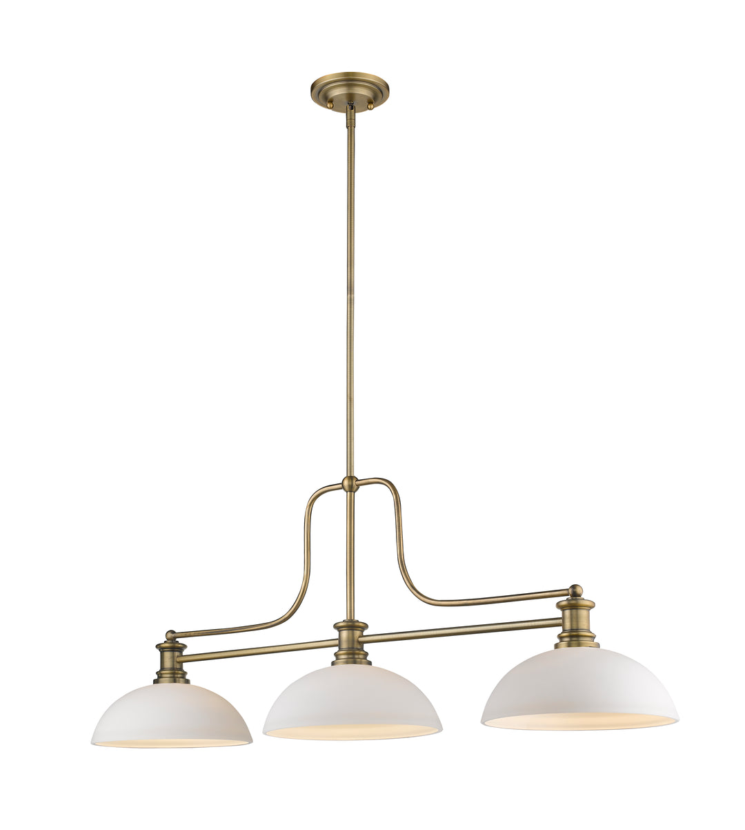 Melange - 3 Light Billiard Light (725-3HBR-DMO14)
