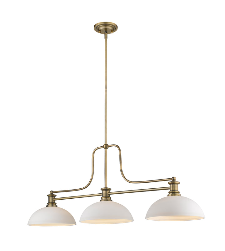 Melange - 3 Light Billiard Light (725-3HBR-DMO14)