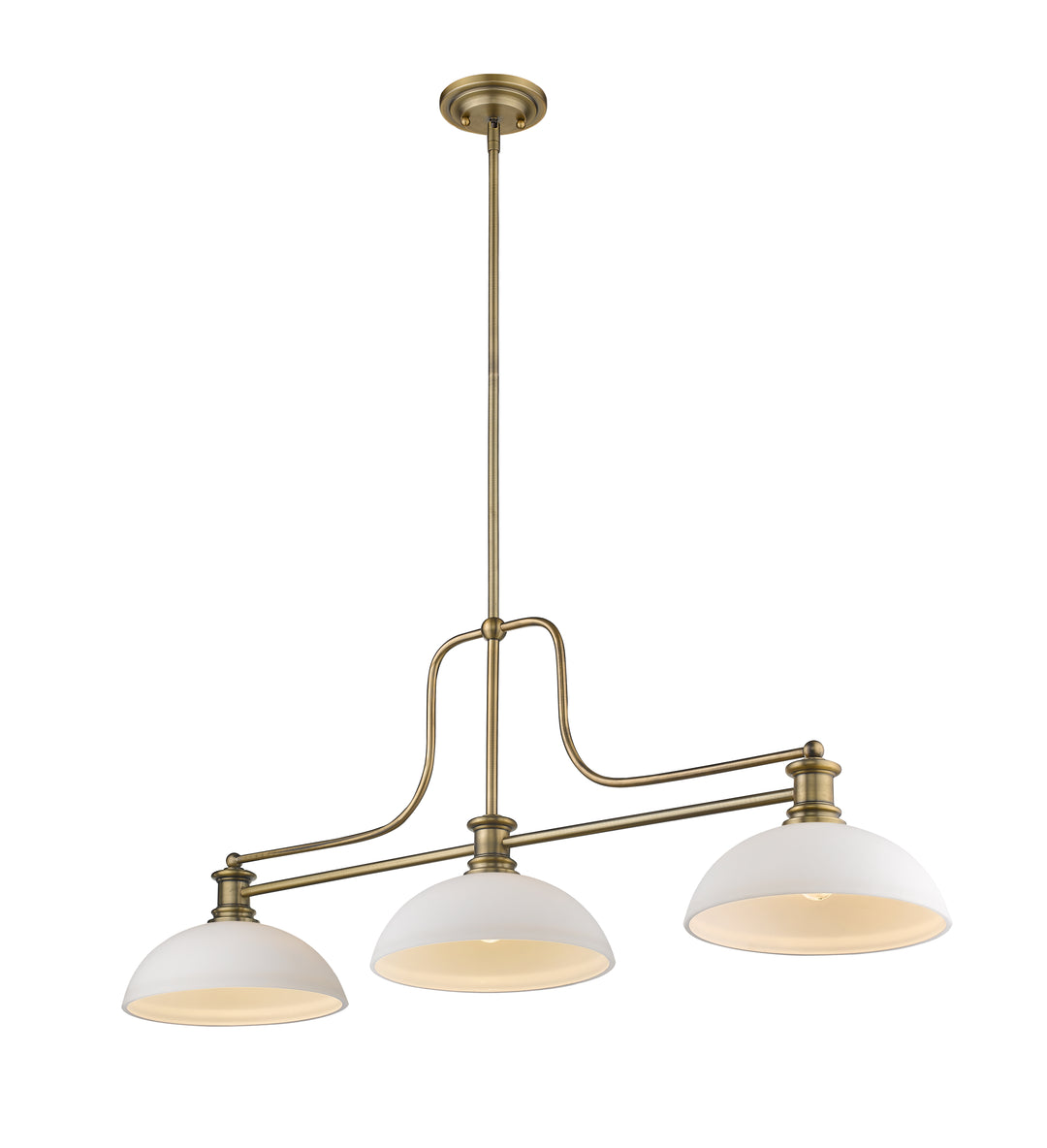 Melange - 3 Light Billiard Light (725-3HBR-DMO14)