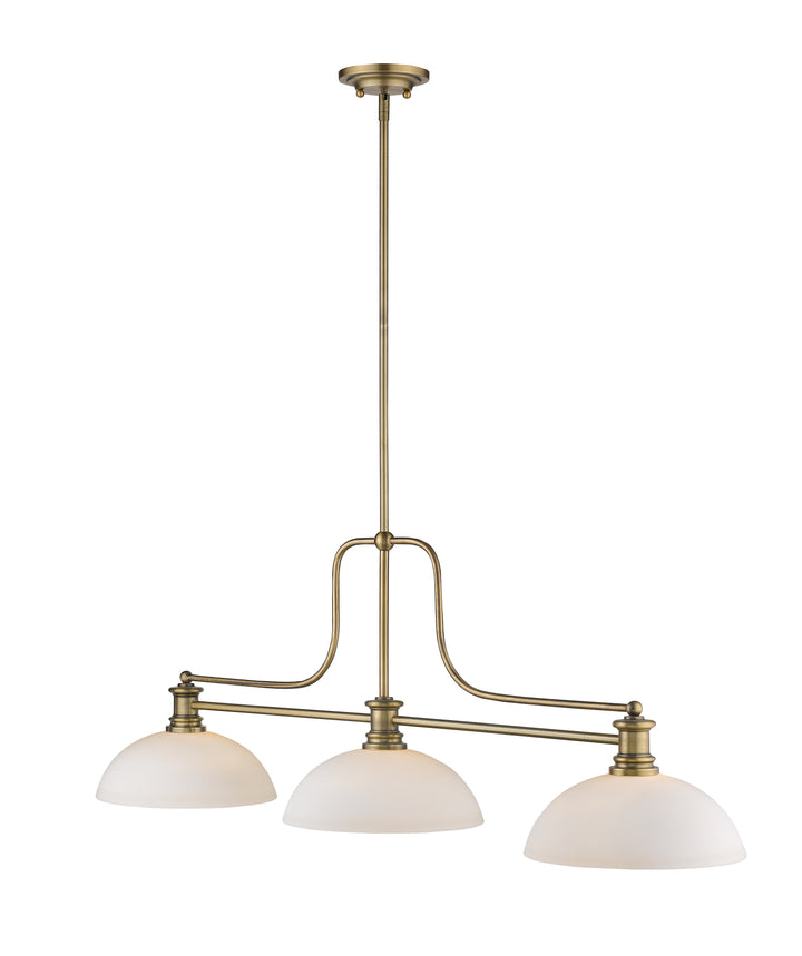 Melange - 3 Light Billiard Light (725-3HBR-DMO14)