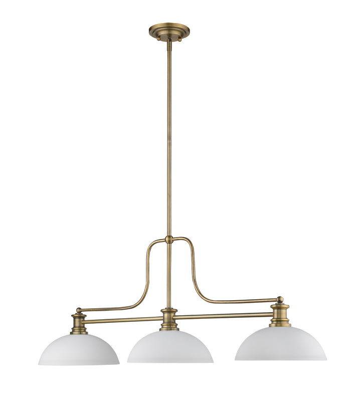 Melange - 3 Light Billiard Light (725-3HBR-DMO14)