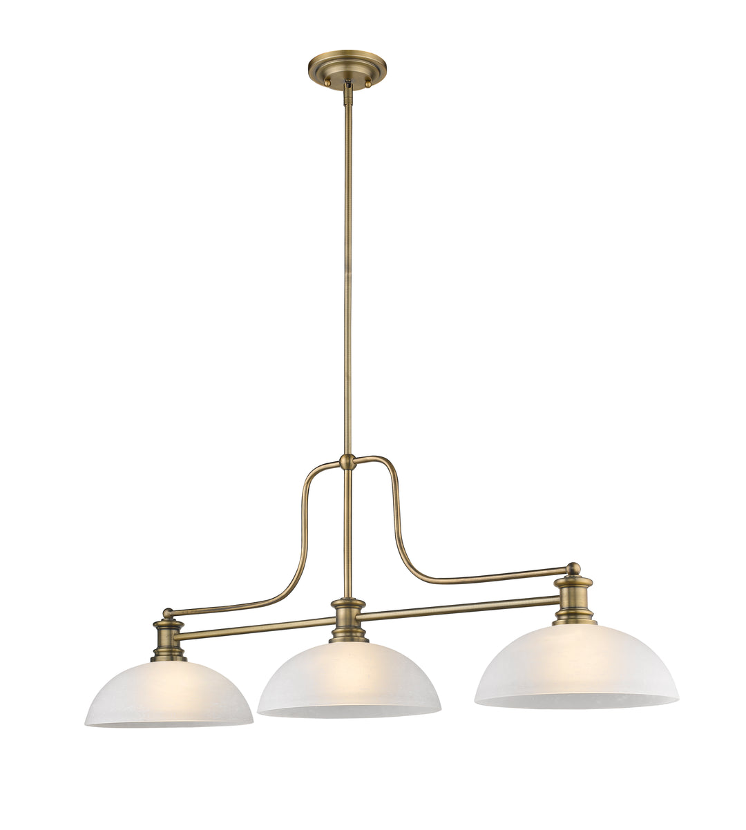 Melange - 3 Light Billiard Light (725-3HBR-DWL14)