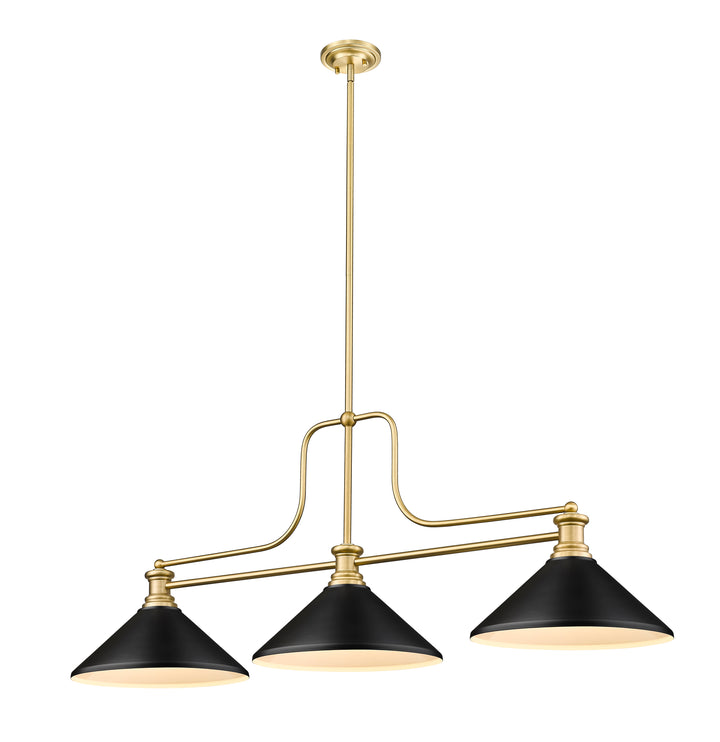 Melange - 3 Light Billiard Light (725-3HBR)