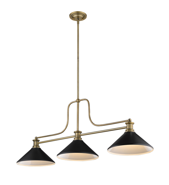 Melange - 3 Light Billiard Light (725-3HBR)