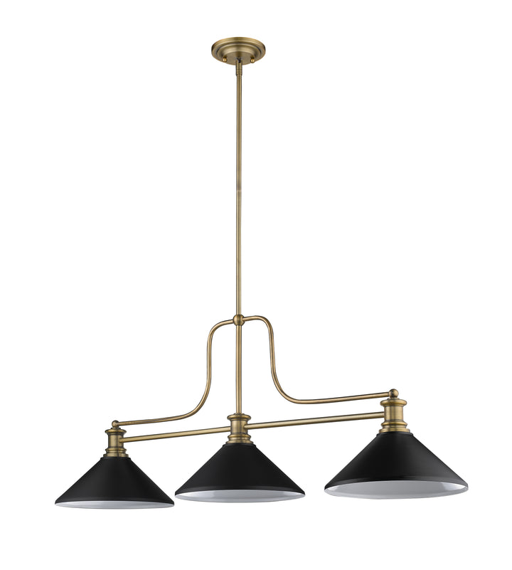 Melange - 3 Light Billiard Light (725-3HBR)