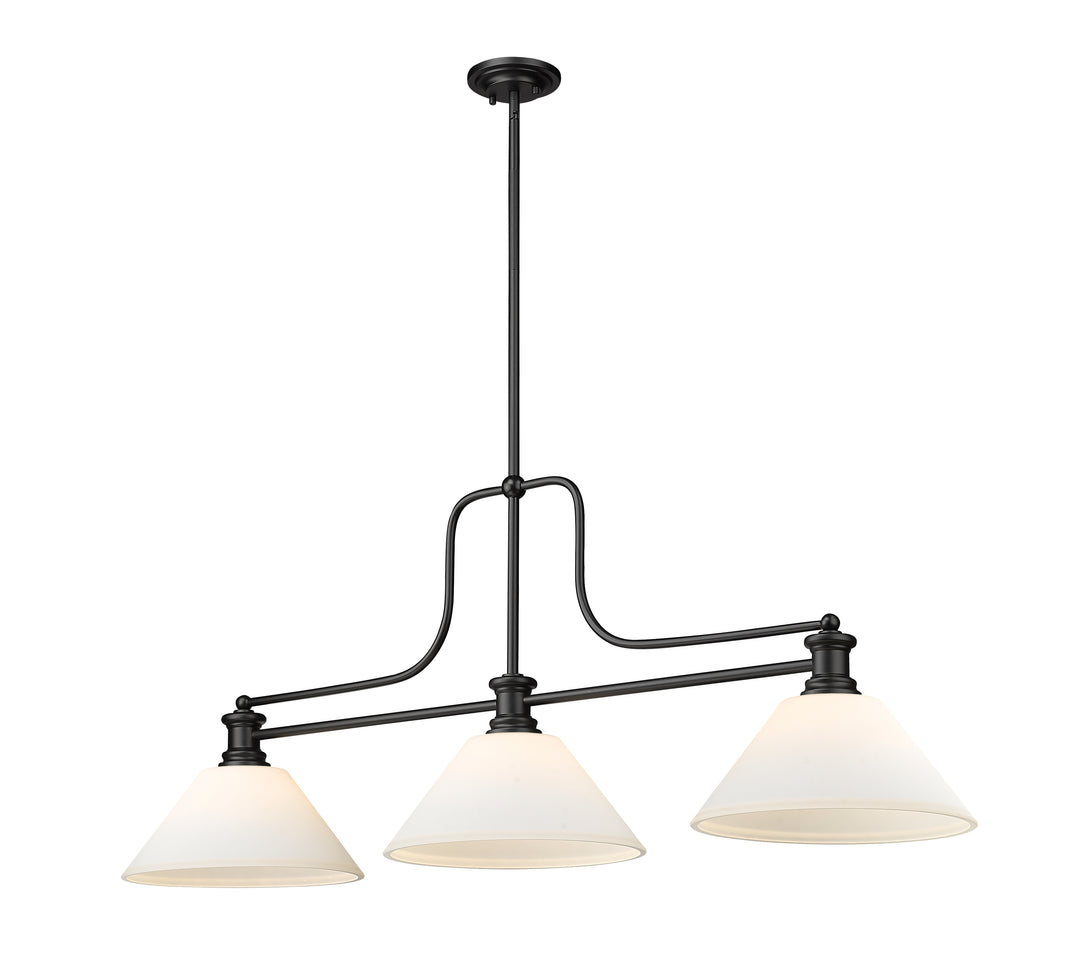 Melange - 3 Light Billiard Light (725-3MB-AMO14)