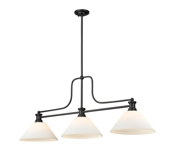 Melange - 3 Light Billiard Light (725-3MB-AMO14)
