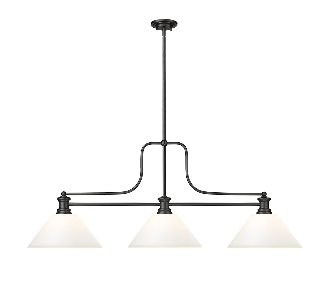 Melange - 3 Light Billiard Light (725-3MB-AMO14)