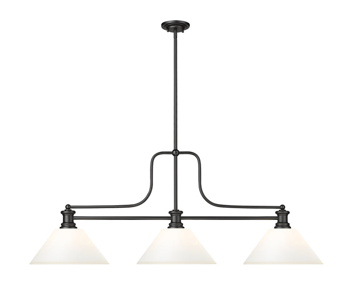 Melange - 3 Light Billiard Light (725-3MB-AMO14)