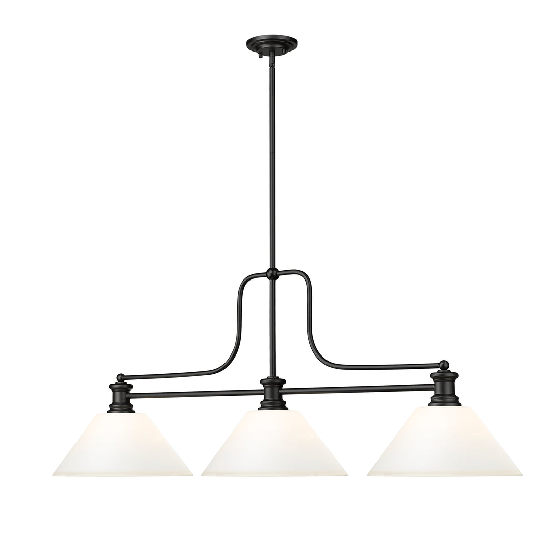 Melange - 3 Light Billiard Light (725-3MB-AMO14)