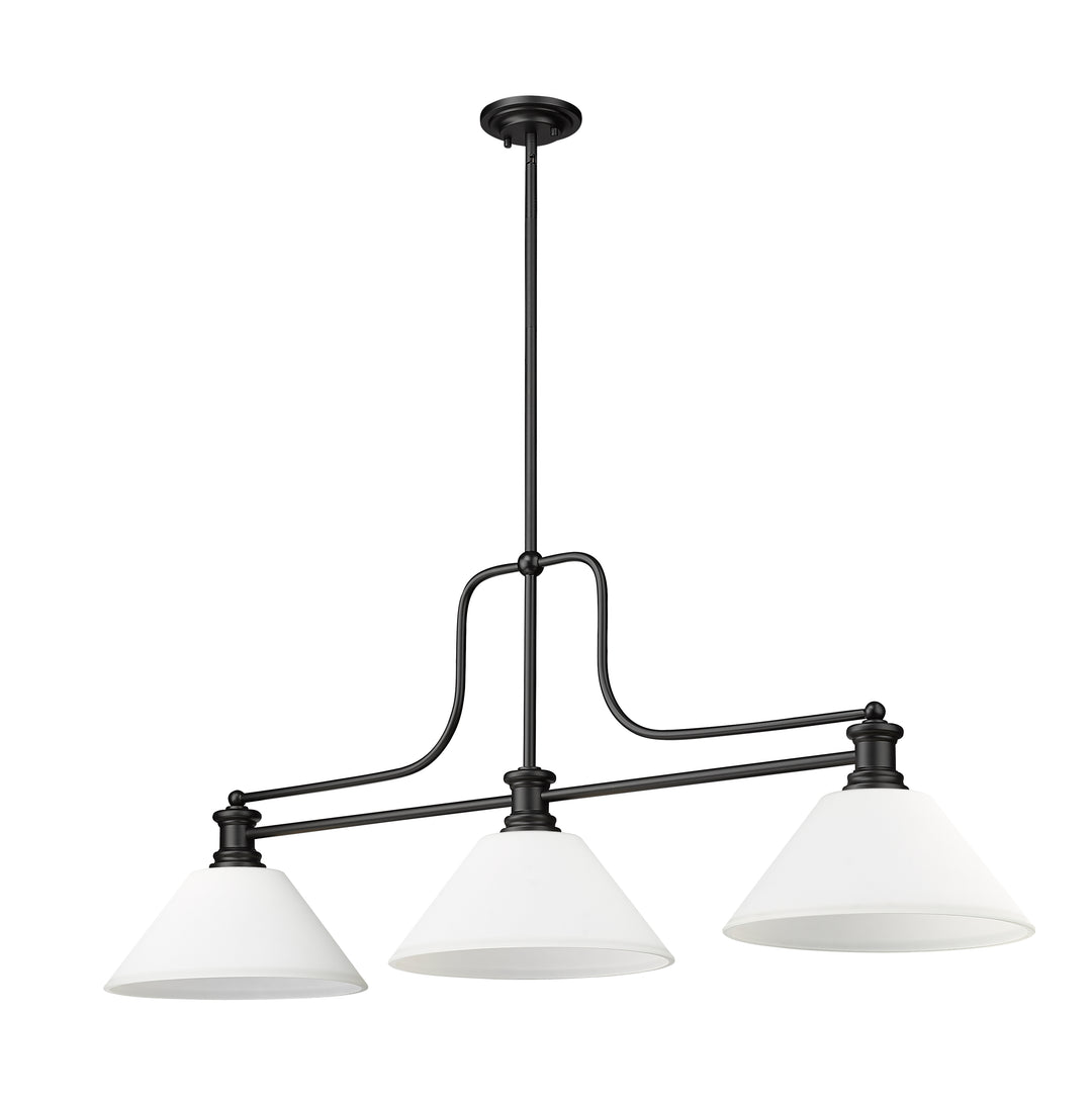 Melange - 3 Light Billiard Light (725-3MB-AMO14)