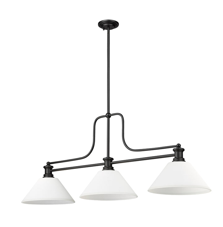 Melange - 3 Light Billiard Light (725-3MB-AMO14)