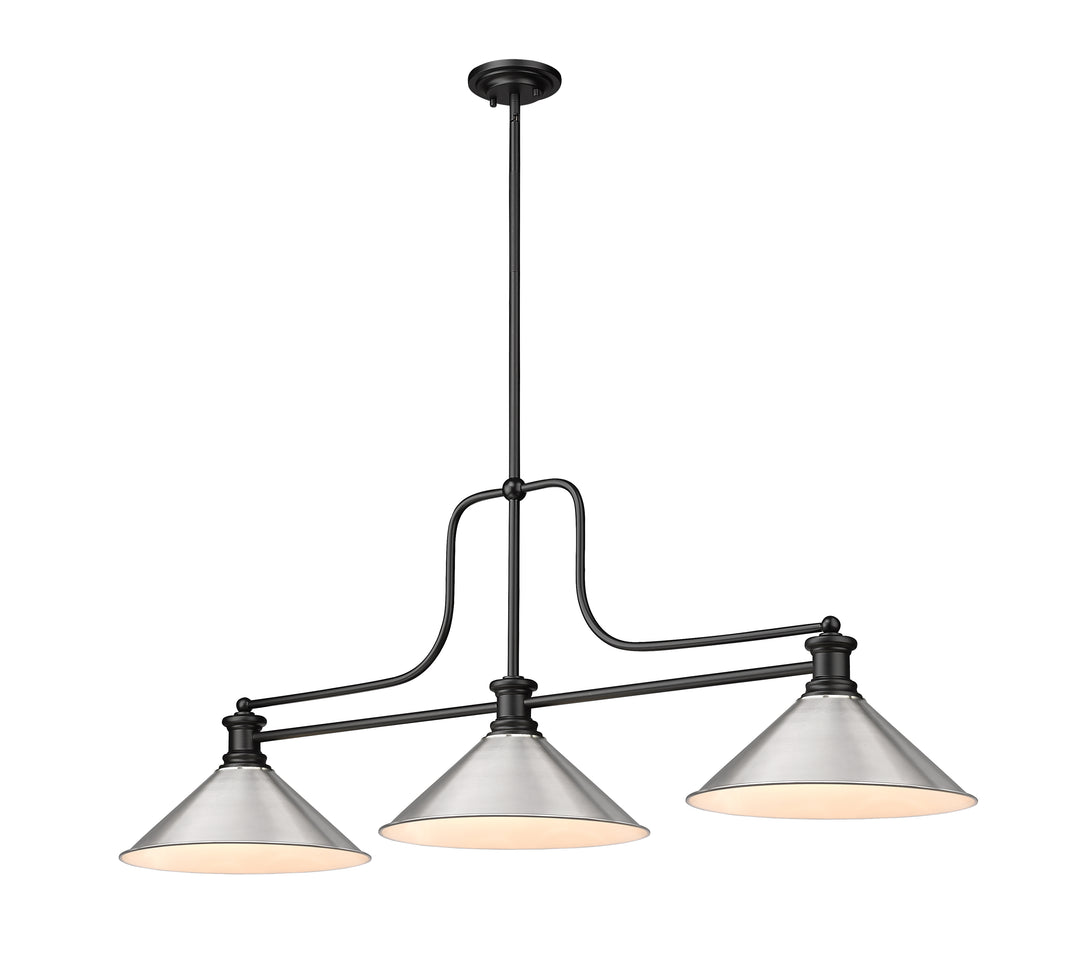 Melange - 3 Light Billiard Light (725-3MB-BN15)