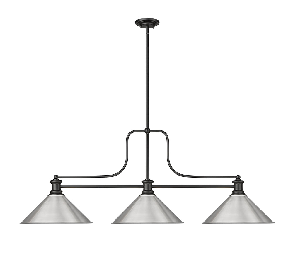 Melange - 3 Light Billiard Light (725-3MB-BN15)