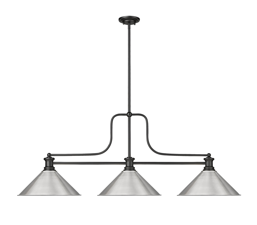 Melange - 3 Light Billiard Light (725-3MB-BN15)
