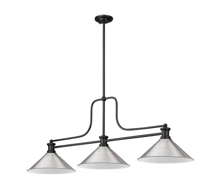 Melange - 3 Light Billiard Light (725-3MB-BN15)