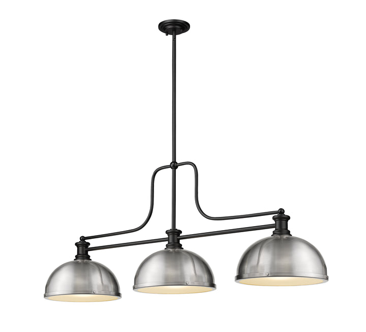 Melange - 3 Light Billiard Light (725-3MB-D12BN)