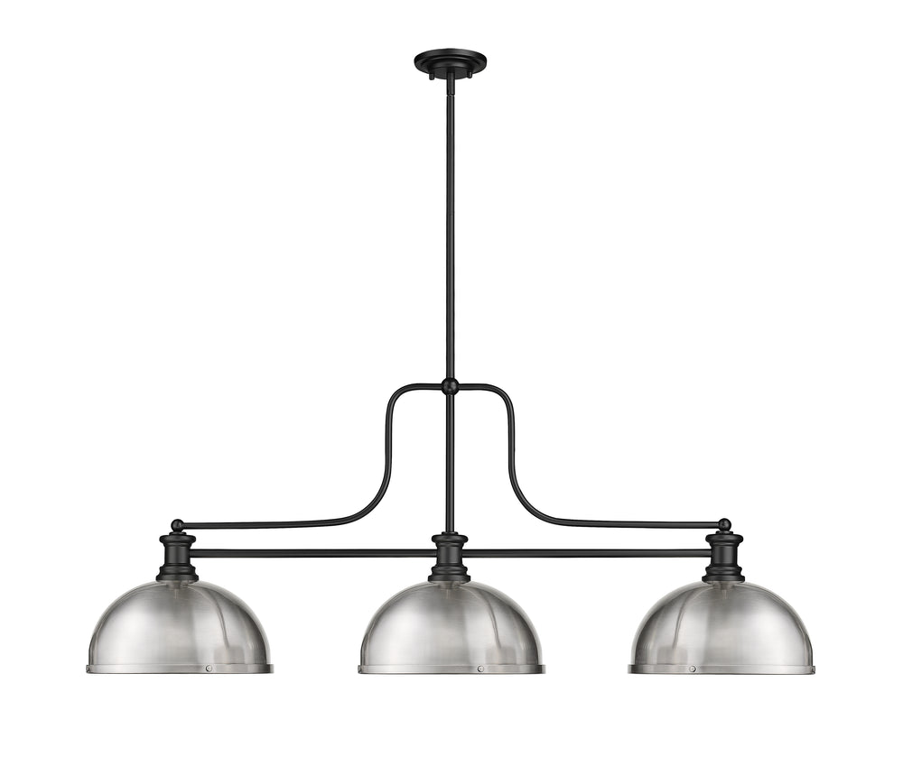 Melange - 3 Light Billiard Light (725-3MB-D12BN)
