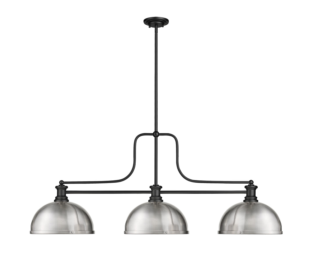 Melange - 3 Light Billiard Light (725-3MB-D12BN)
